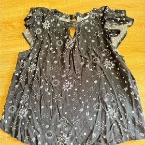 Celestial Black Women's Blouse